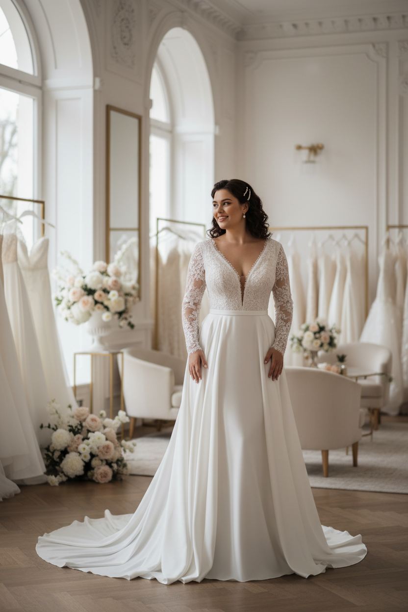 The Curvy Bride's Guide to Wedding Dress Shopping (And Why It Should Be Just as Joyful)